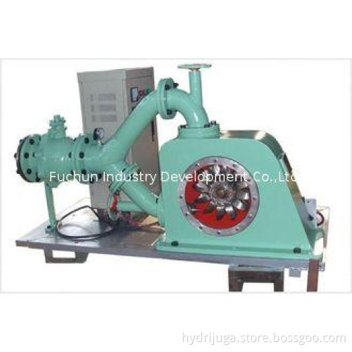 Horizontal Double Nozzle Pelton Turbine Unit, Small Dischar